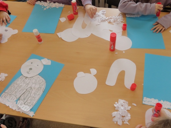 "Niedźwiedź polarny i Arktyka" - zajęcia edukacyjno - plastyczne dla Zielonego Przedszkola z okazji Dnia Niedźwiedzia Polarnego” - 2025.02.24 - Filia nr 4