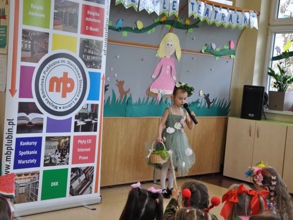 "Wesołe Teatrałki" - konkurs recytatorski dla dzieci z lubińskich przedszkoli" - 2026.03.26 - Filia nr 4